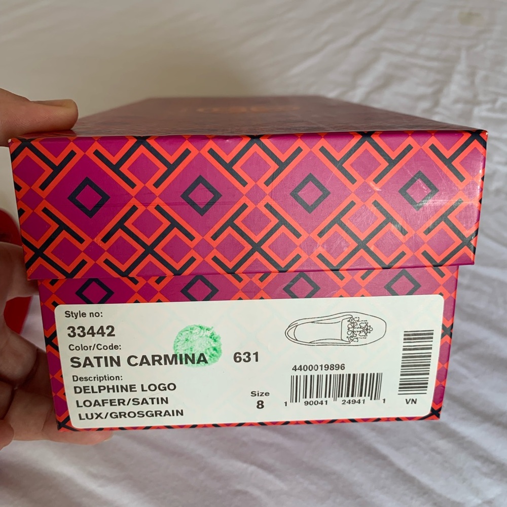 Tory Burch Delphine Logo Satin Loafer - Picture 5 of 12